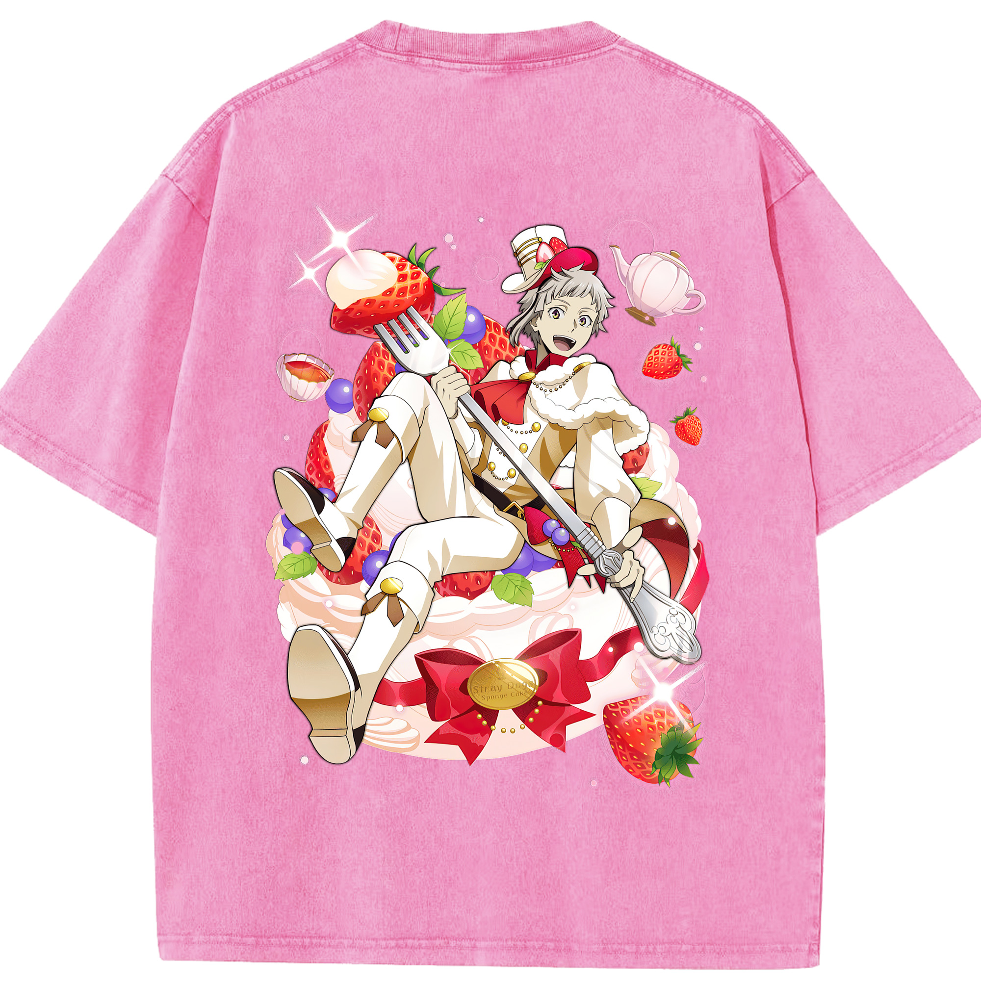 （画像用） 文豪ストレイドッグス Bungo Stray Dogs 綿100% ヴィンテージ風 半袖Tシャツ（背面プリント）